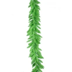 9 Foot Lime Garland: Lime All-Lit Lights