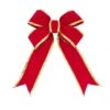 60H X 48W Inch Red-Gold Velvet Indoor Bow
