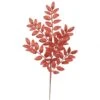 22 Inch Red Glitter Honey Locust Spray: Set Of 6