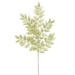 22 Inch Lime Glitter Honey Locust Spray: Set Of 6