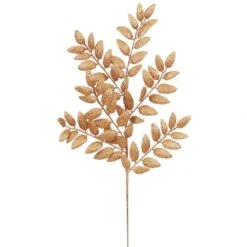 22 Inch Copper Glitter Honey Locust Spray: Set Of 6