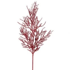 28 Inch Red Glitter Wild Huck Spray: Set Of 6