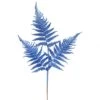 22 Inch Blue Glitter Fern Spray: Set Of 6