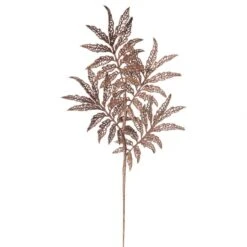 22 Inch Copper Glitter Sumac Spray: Set Of 6