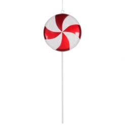 17 Inch Red-White Candy Lollipop Christmas Ornament
