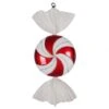 18.5 Inch Red-White Flat Swirl Candy Ornament
