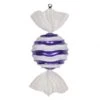 18.5 Inch Purple-White Striped Wave Candy Ornament