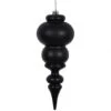 14 Inch Matte Black UV Protected Finial Ornament