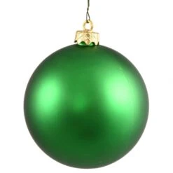 10 Inch Green Matte Ball Ornament: UV Resistant