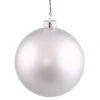 2.75 Inch Silver Matte Ball Ornament: Set Of 12
