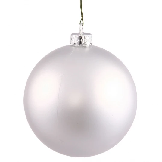 2.75 Inch Silver Matte Ball Ornament: Set Of 12 1 2.75 Inch Silver Matte Ball Ornament: Set Of 12