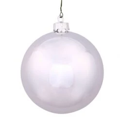 3 Inch Silver Splendor Shiny Ball Ornament: Set Of 32