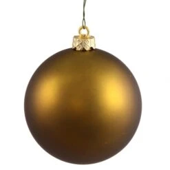 12 Inch Olive Matte Ball Ornament