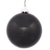 2.75 Inch Black Shiny Ball Ornament: Set Of 12