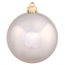 2.75 Inch Champagne Shiny Ball Ornament: Set Of 12
