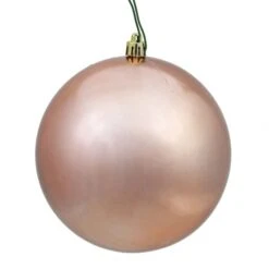 12 Inch Mauve Shiny Ball Ornament