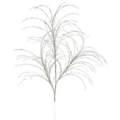 34 Inch Copper Glitter Grass Spray: Set Of 6
