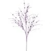 35 Inch Purple Glitter Berry Spray: Set Of 6