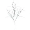 35 Inch Silver Glitter Berry Spray: Set Of 6