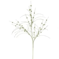 35 Inch Lime Glitter Berry Spray: Set Of 6