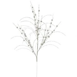 35 Inch Champagne Glitter Berry Spray: Set Of 6