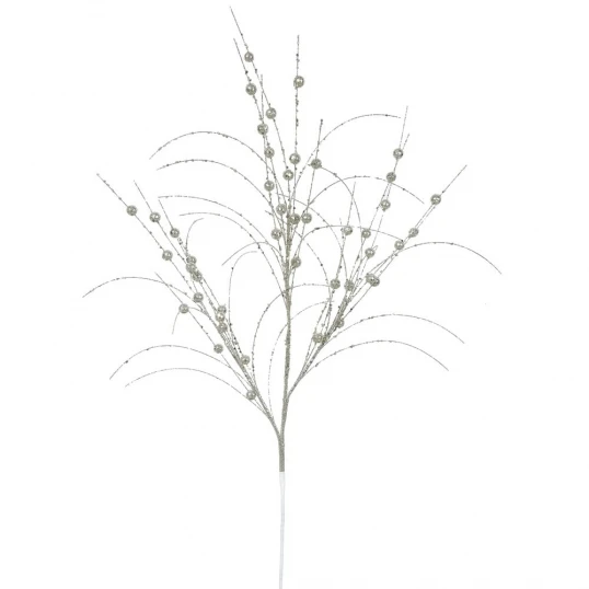 35 Inch Champagne Glitter Berry Spray: Set Of 6 1 35 Inch Champagne Glitter Berry Spray: Set Of 6