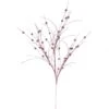 35 Inch Mauve Glitter Berry Spray: Set Of 6