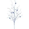 37 Inch Blue Glitter Ball Spray: Set Of 6