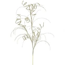 35 Inch Gold Glitter Curly Spray: Set Of 6