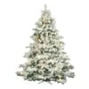 7.5 Foot Flocked Alaskan Christmas Tree: Clear Mini & G50 LEDs