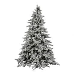 7.5 Foot Flocked Utica Fir Christmas Tree: Unlit
