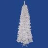 5.5 Foot White Salem Pencil Pine Tree: Multi-Colored LEDs