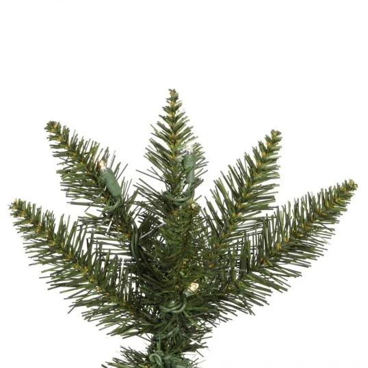 6.5 Foot Durham Pole Pencil Pine Tree: Clear LEDs 2 6.5 Foot Durham Pole Pencil Pine Tree: Clear LEDs - Image 2