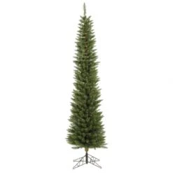 6.5 Foot Durham Pole Pencil Pine Tree: Multi-Colored LEDs