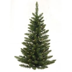 3 Foot Camdon Fir Half Tree: Clear Lights