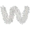 9 Foot X 16 Inch Crystal White Garland: Unlit