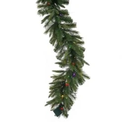 50 Foot X 14 Inch Cashmere Garland: Multi-Colored LEDs
