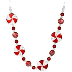 6 Foot Peppermint Candy Garland