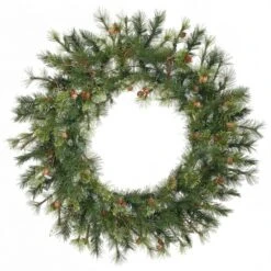 36 Inch Mixed Country Wreath: Unlit