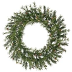 48 Inch Mixed Country Wreath: Unlit
