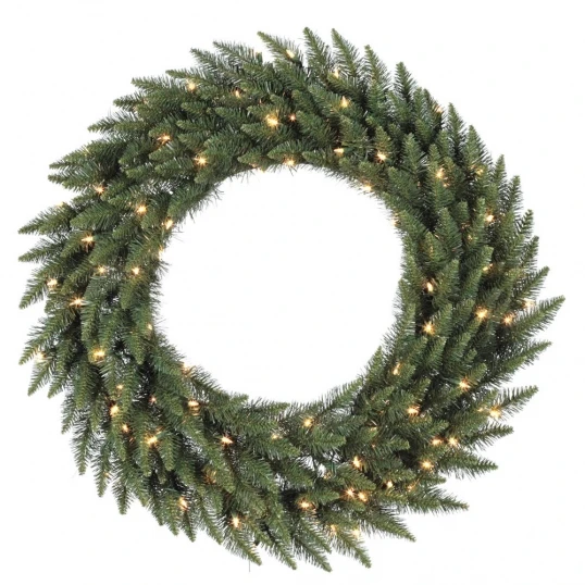 36 Inch Camdon Fir Wreath: Clear LEDs 1 36 Inch Camdon Fir Wreath: Clear LEDs