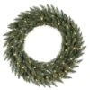 48 Inch Camdon Fir Wreath: Clear LEDs