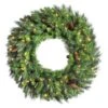 84 Inch Cheyenne Wreath: Lights