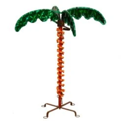 2.5 Foot UV Protected LED Rope Light Palm Tree: Multi-Colored LEDs