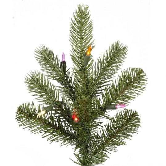 6.5 Foot PE/PVC King Spruce Christmas Tree: Multi-Colored Lights 2 6.5 Foot PE/PVC King Spruce Christmas Tree: Multi-Colored Lights - Image 2
