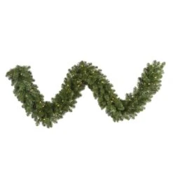 9 Foot X 18 Inch Grand Teton Garland: Clear LEDs
