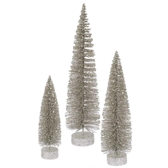 Champagne Artificial Oval Tree (set Of 3): 12 Inch, 16 Inch, 20 Inch 1 Champagne Artificial Oval Tree (set Of 3): 12 Inch, 16 Inch, 20 Inch
