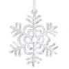 5 Inch Artificial Clear Acrylic Christmas Snowflake Ornament