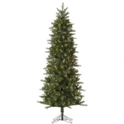 5.5 Foot PE/PVC Carolina Pencil Spruce Tree: Lights