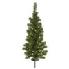 3 Foot Outdoor Tree W/ Solar Panel: Clear LEDs